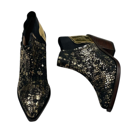 Bota Corta  VALDEZ  Varios Negro y Dorado Talle 37