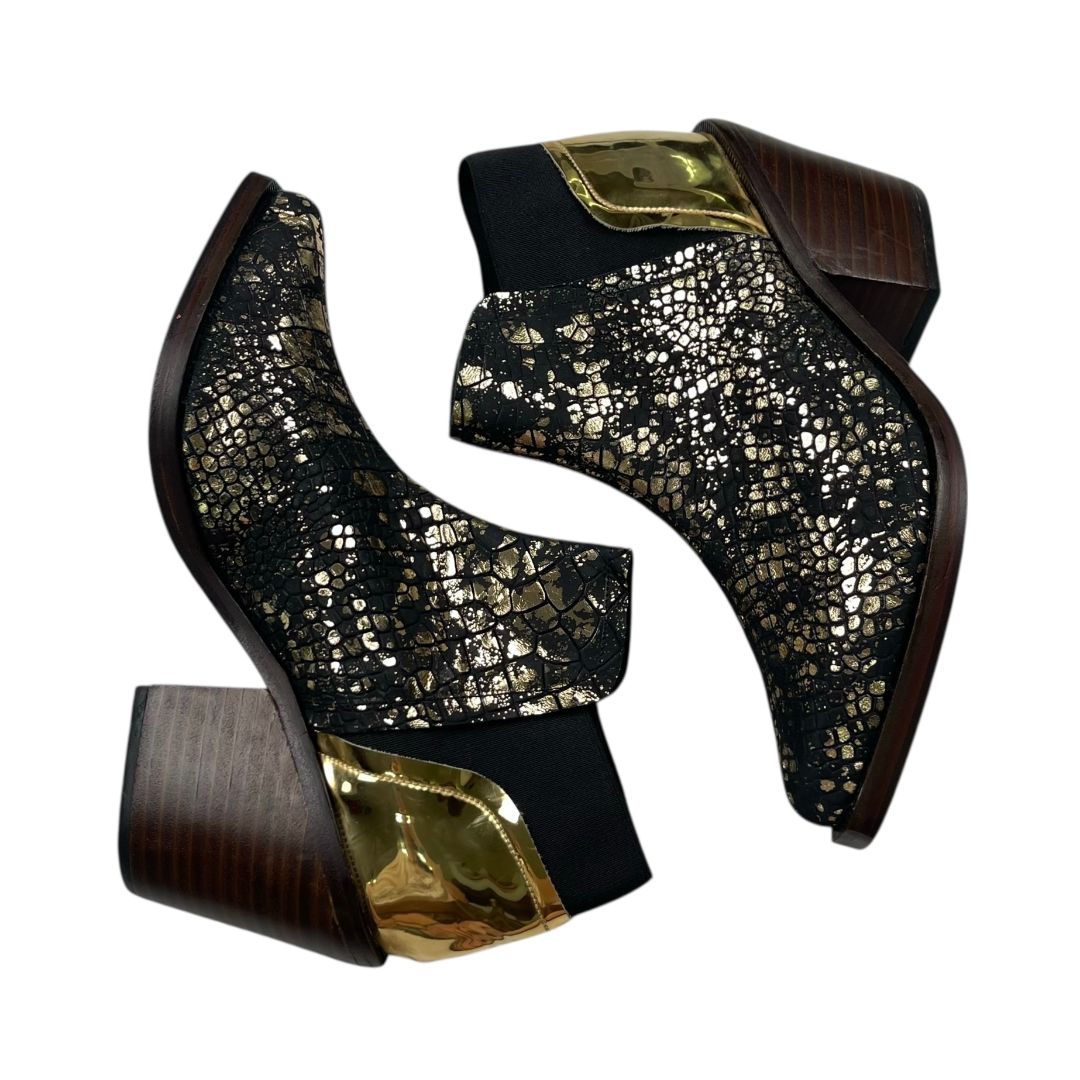 Bota Corta  VALDEZ  Varios Negro y Dorado Talle 37