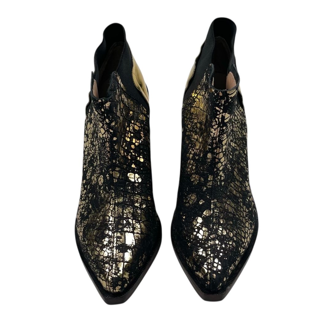 Bota Corta  VALDEZ  Varios Negro y Dorado Talle 37