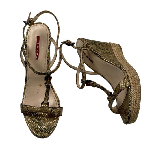 Plataformas  PRADA  Varios  Reptil Talle 39