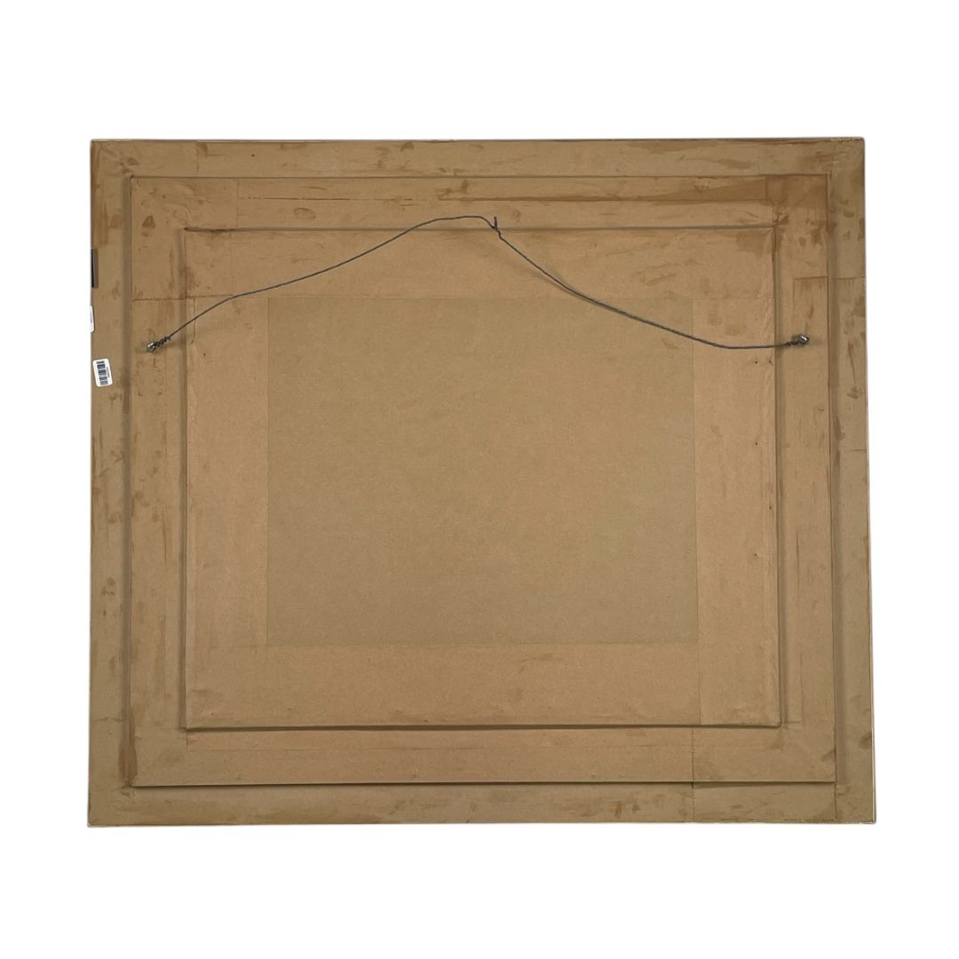 Arte con Vidrio  ALDO SEVERI  Estilo Figurativo Obra 35 cm X 44 cm Marco 65 cm X 73 cm