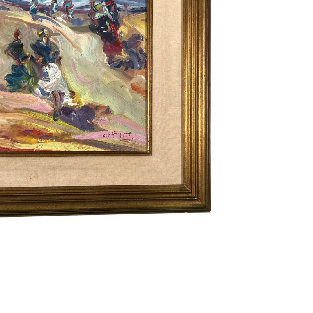 Arte sin Vidrio  CLAUDIO SCHEFFER  Estilo Paisajismo Obra 49 cm X 59 cm Marco 71 cm X 81 cm