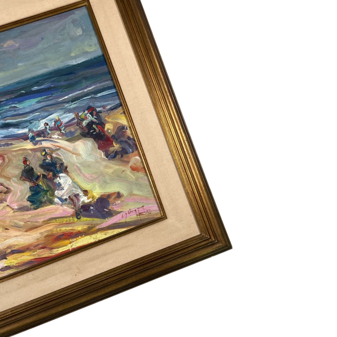 Arte sin Vidrio  CLAUDIO SCHEFFER  Estilo Paisajismo Obra 49 cm X 59 cm Marco 71 cm X 81 cm