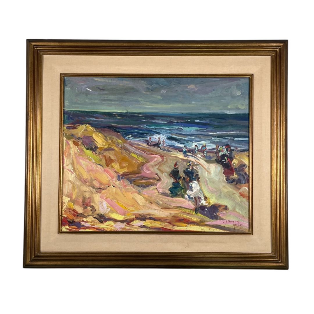 Arte sin Vidrio  CLAUDIO SCHEFFER  Estilo Paisajismo Obra 49 cm X 59 cm Marco 71 cm X 81 cm