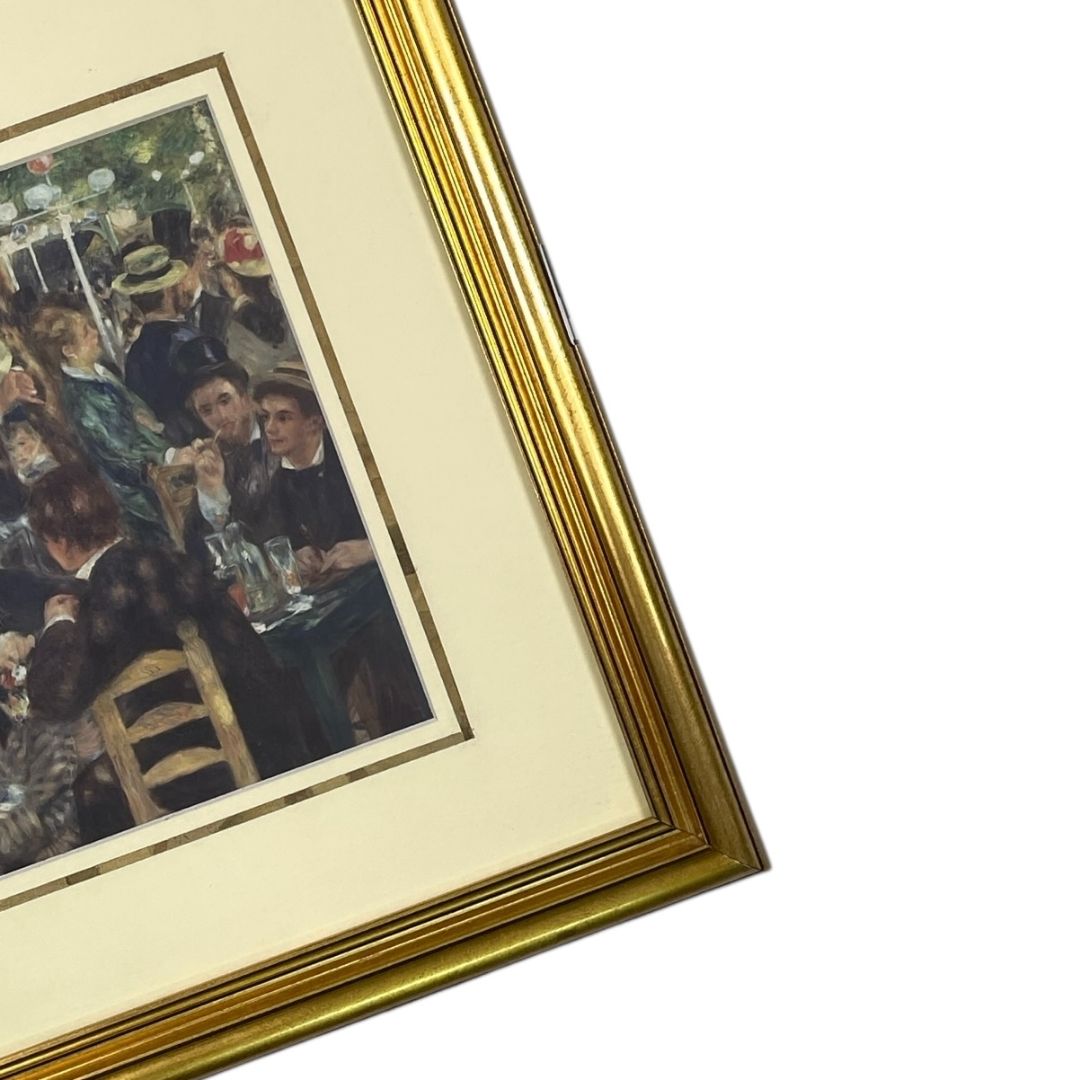 Arte con Vidrio  RENOIR  Estilo Figurativo Obra 23 cm X 29 cm Marco 41 cm X 48 cm