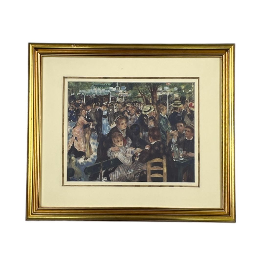 Arte con Vidrio  RENOIR  Estilo Figurativo Obra 23 cm X 29 cm Marco 41 cm X 48 cm