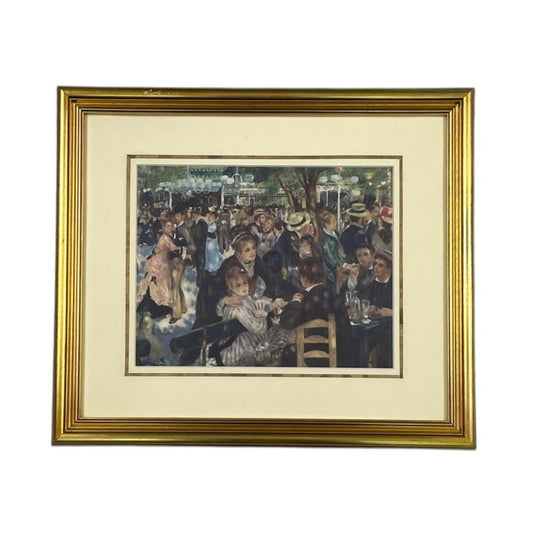 Arte con Vidrio  RENOIR  Estilo Figurativo Obra 23 cm X 29 cm Marco 41 cm X 48 cm