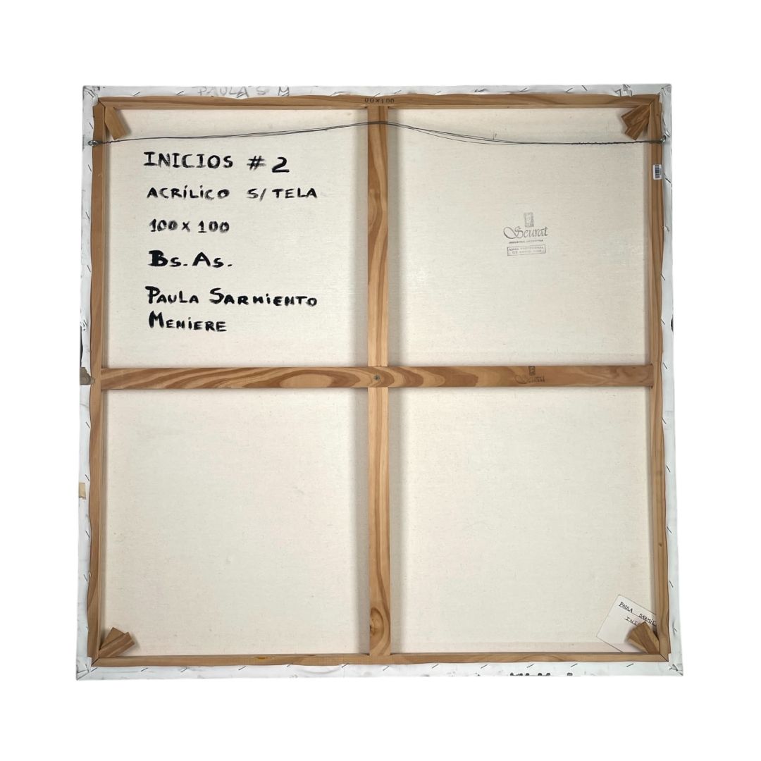 Arte sin Vidrio  PAULA SARMIENTO  Estilo Abstracto Obra 100 cm X 100 cm