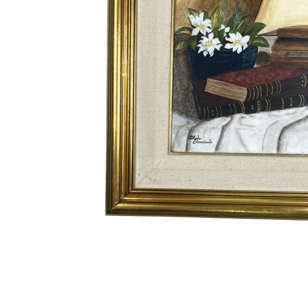 Arte sin Vidrio  GLYDE SARMIENTO  Estilo Naturaleza Muerta Obra 44 cm X 55 cm Marco 69 cm X 78 cm