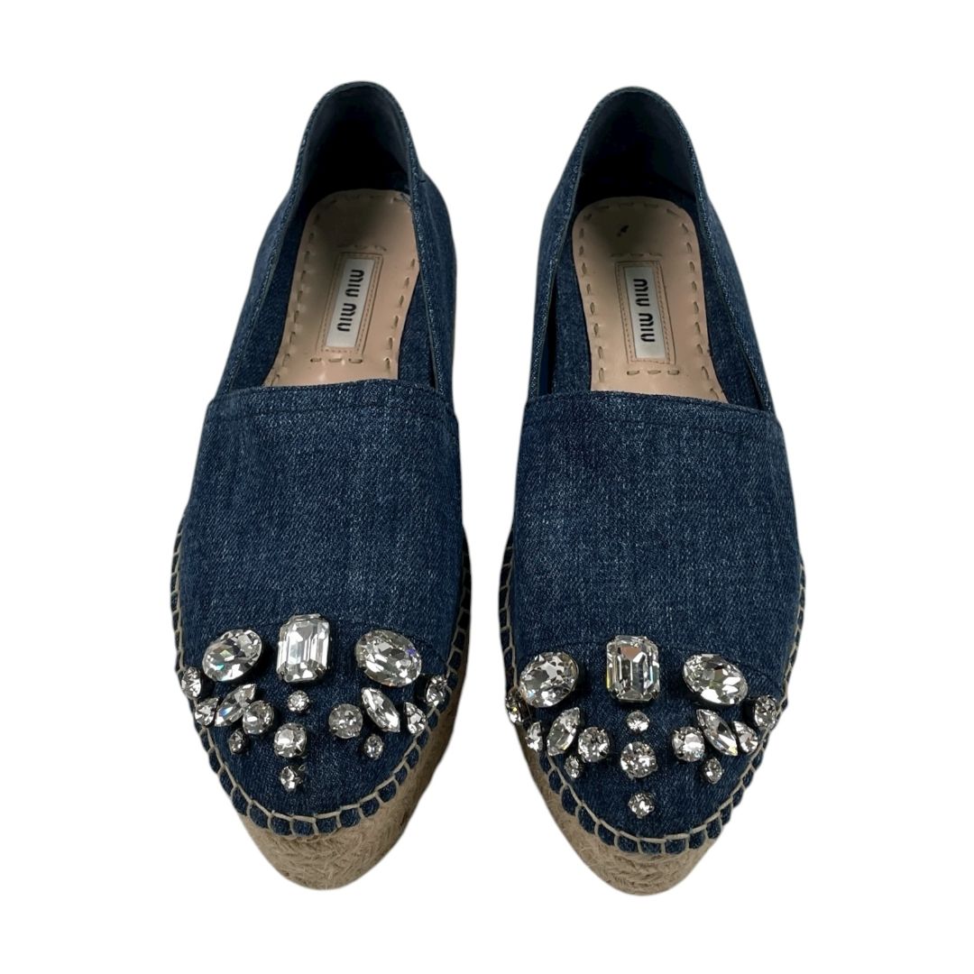 Plataformas  MIU MIU  Azul Talle 35,5