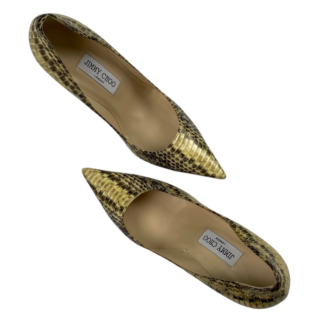 Zapato Taco Alto  JIMMY CHOO  Varios  Reptil Talle 39