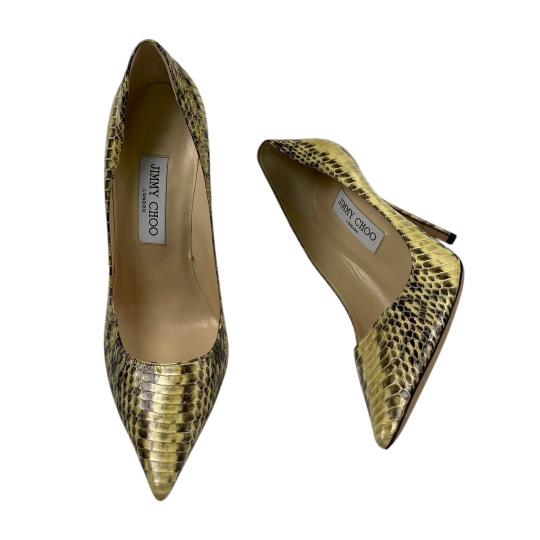 Zapato Taco Alto  JIMMY CHOO  Varios  Reptil Talle 39