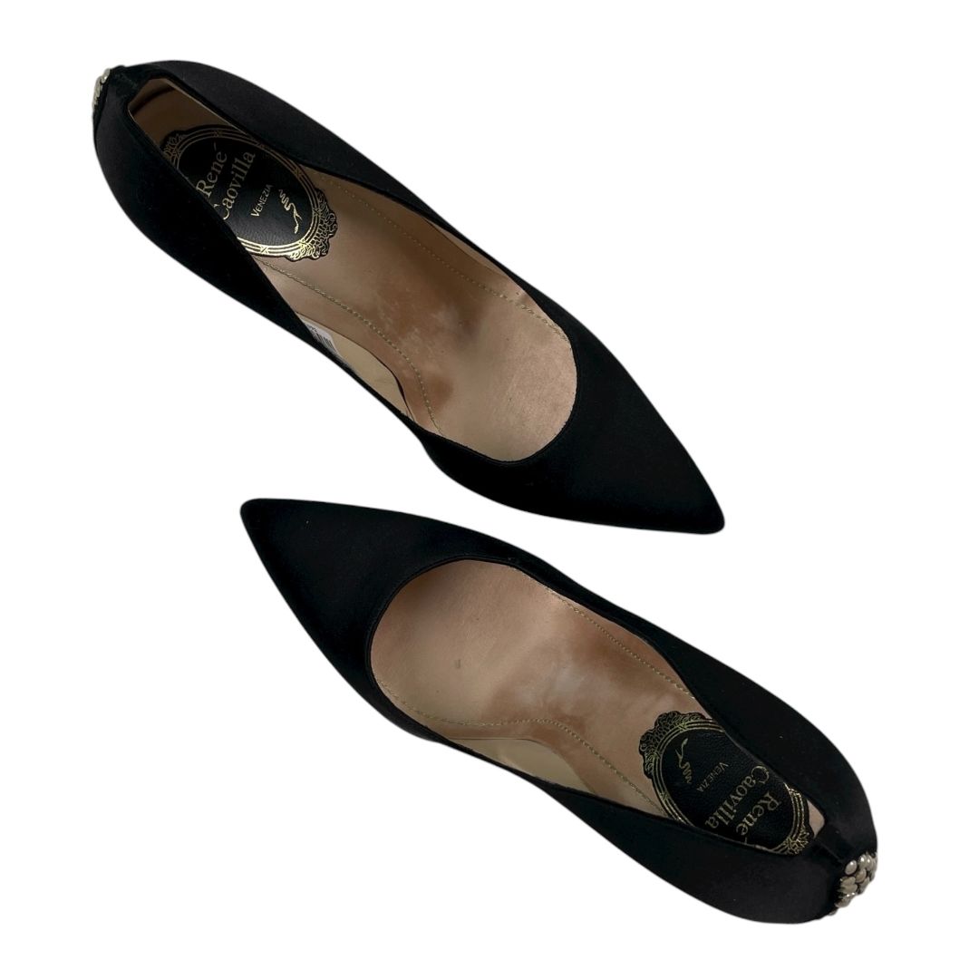 Taco Alto Fino  RENE CAOVILLA  Negro Talle 38,5