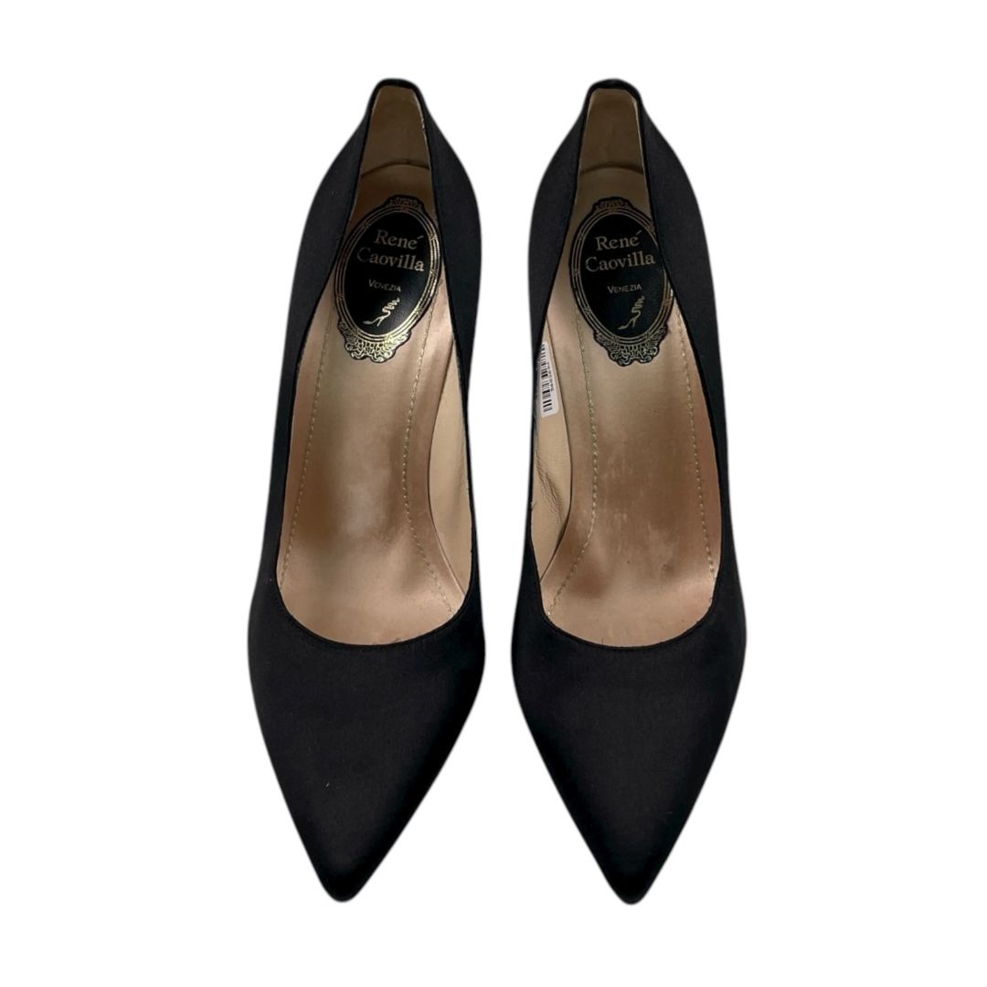 Taco Alto Fino  RENE CAOVILLA  Negro Talle 38,5