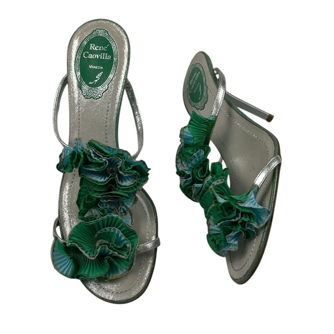 Sandalias  RENE CAOVILLA  Plateado Talle 38