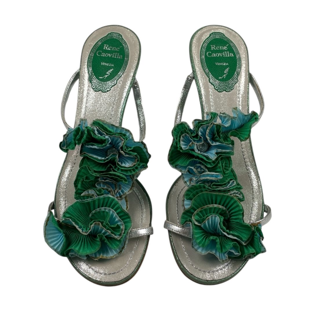 Sandalias  RENE CAOVILLA  Plateado Talle 38