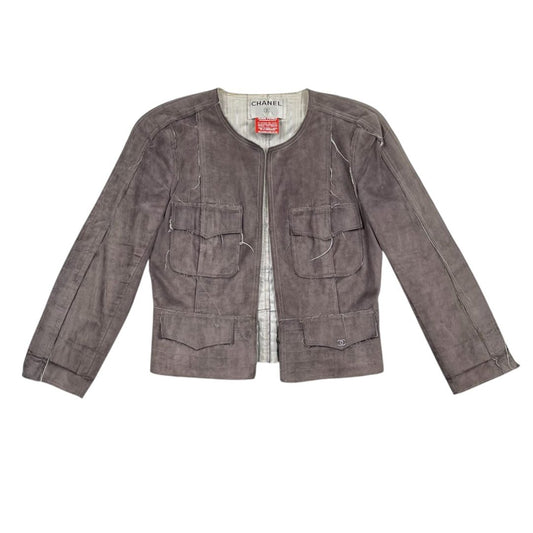 Campera  CHANEL  Gris Talle S