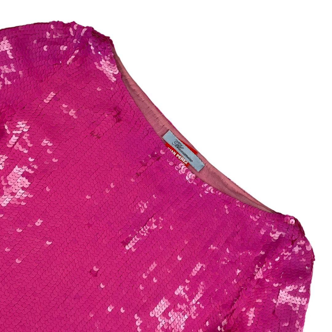Blusa Manga Larga  SIN MARCA  Fucsia Talle S