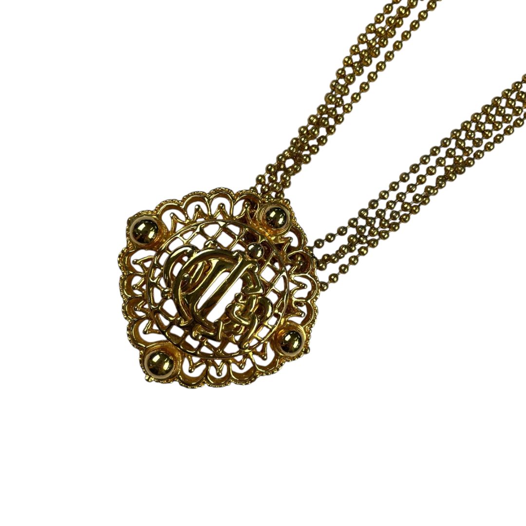 Collar  DIOR  Dorado Talle Unico