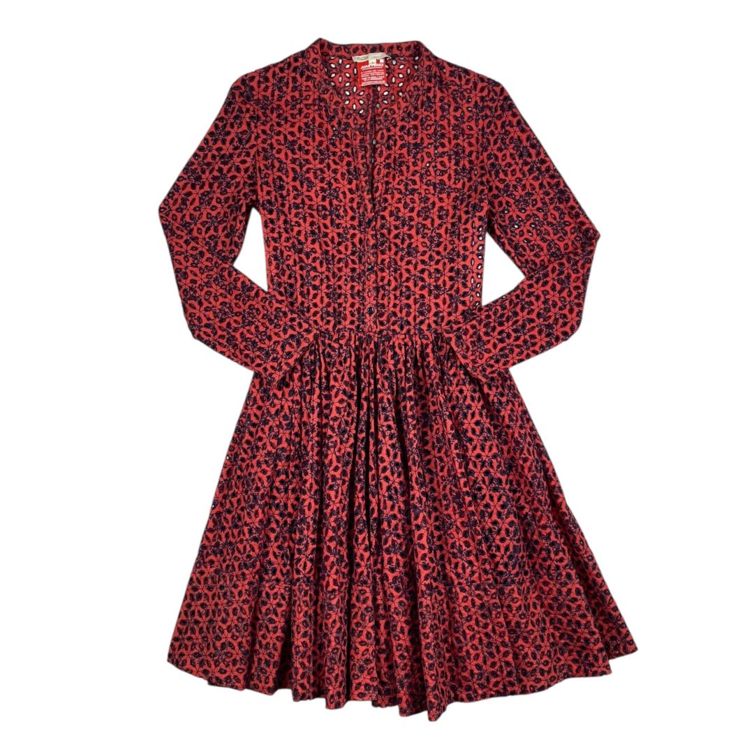 Vestido Manga Larga  MAJE  Rojo Talle 2