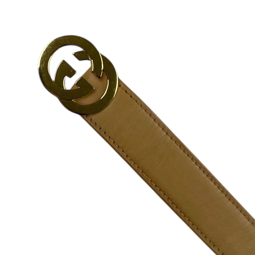 Cinturon Otro  GUCCI  Marron Talle 28