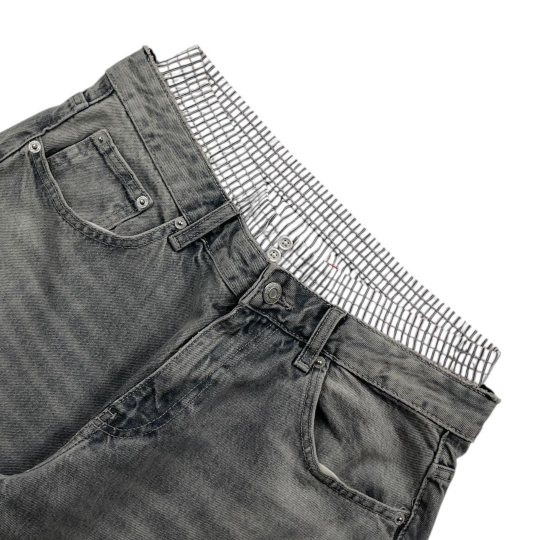 Pantalon Jean  ZARA  Gris Talle 38