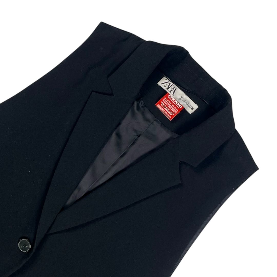 Chaleco Corto  ZARA  Negro Talle L
