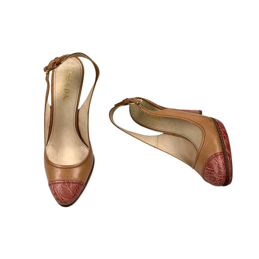 Zapatos  PRADA  Beige Talle 35