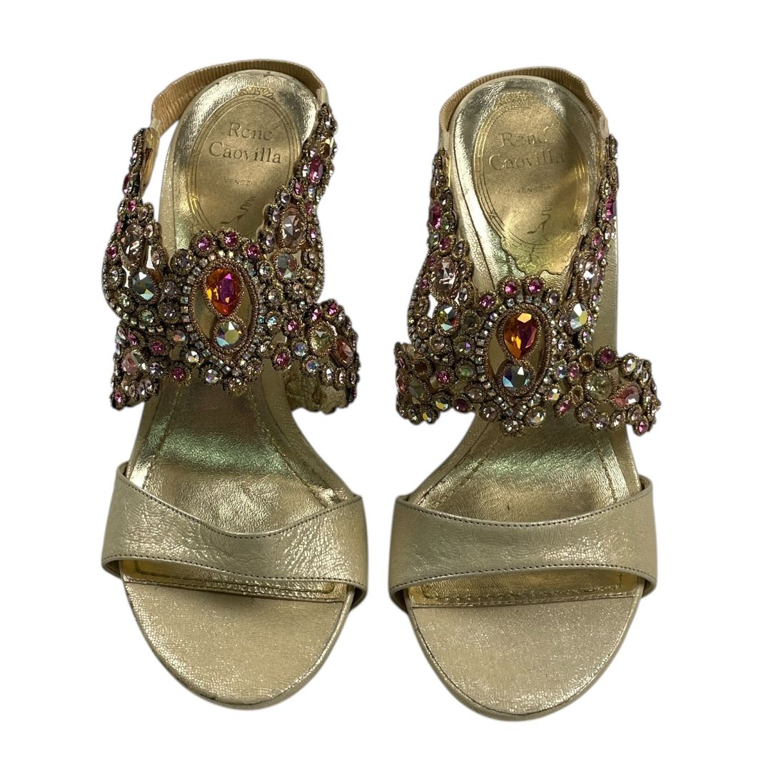 Sandalias  RENE CAOVILLA  Dorado Talle 34