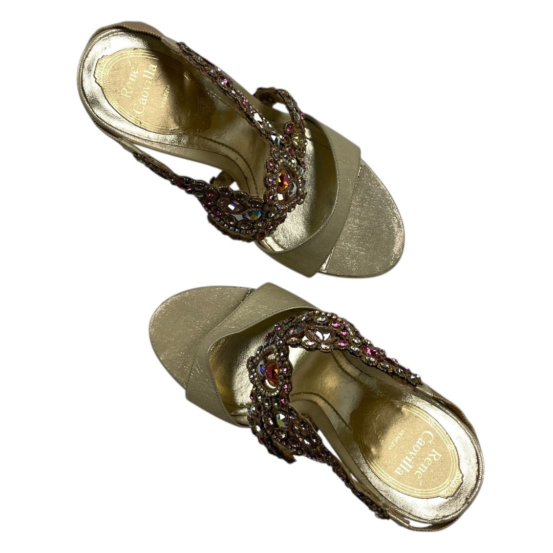 Sandalias  RENE CAOVILLA  Dorado Talle 34