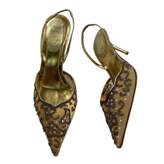 Zapatos  RENE CAOVILLA  Dorado Talle 36