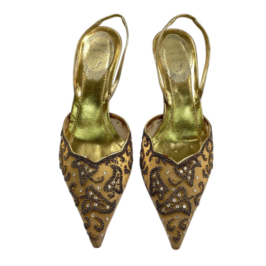 Zapatos  RENE CAOVILLA  Dorado Talle 36