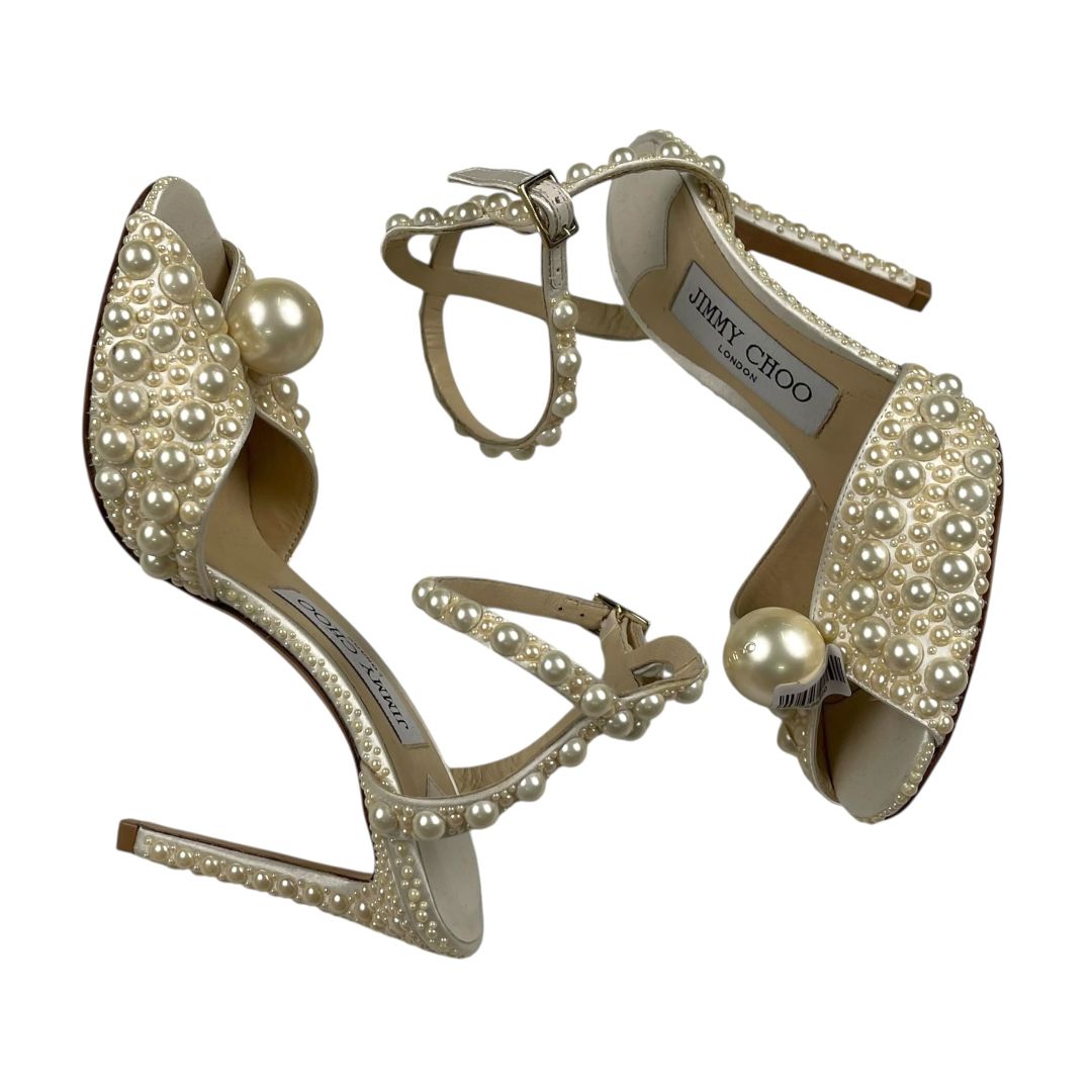 Sandalias  JIMMY CHOO  Blanco Talle 34,5