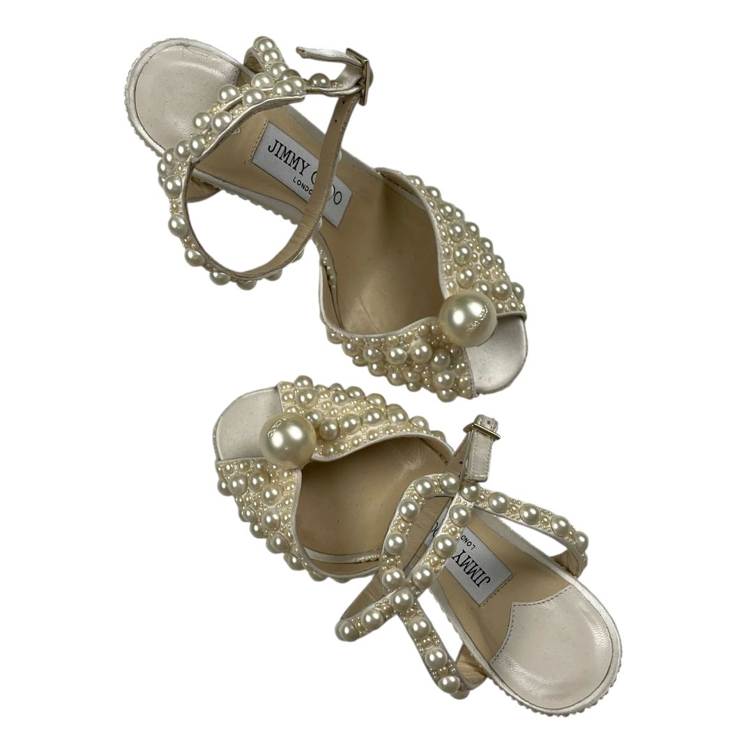 Sandalias  JIMMY CHOO  Blanco Talle 34,5
