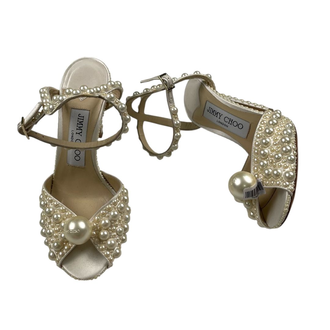 Sandalias  JIMMY CHOO  Blanco Talle 34,5