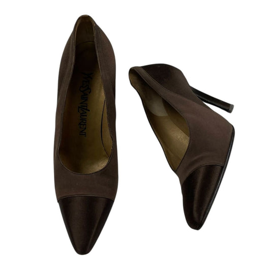 Zapatos  YSL  Marron Talle 34