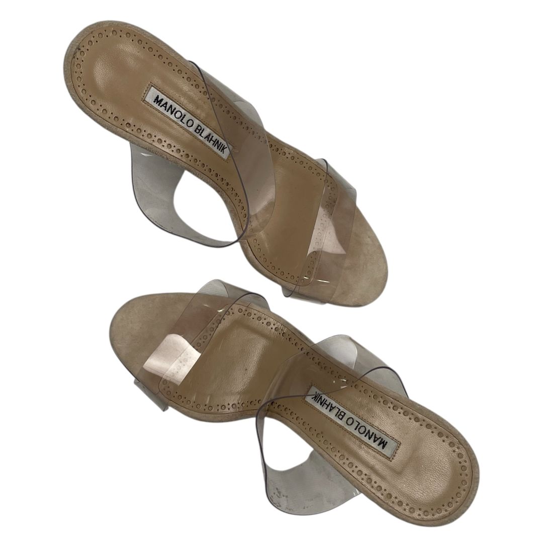 Sandalias  MANOLO BLAHNIK  Transparente Talle 36,5