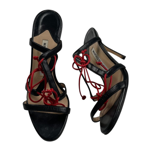 Sandalias  MANOLO BLAHNIK  Negro Talle 35