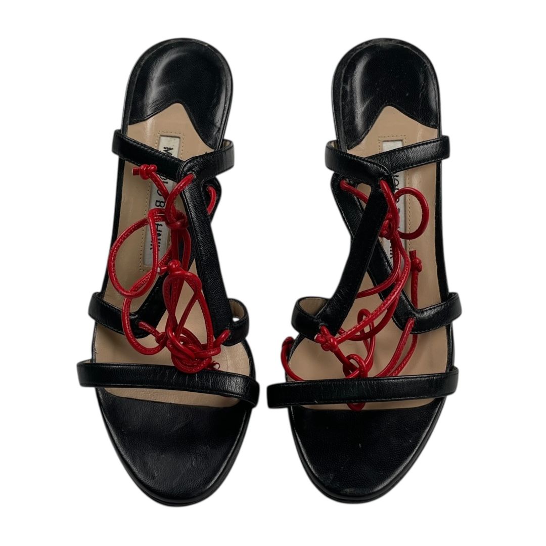 Sandalias  MANOLO BLAHNIK  Negro Talle 35