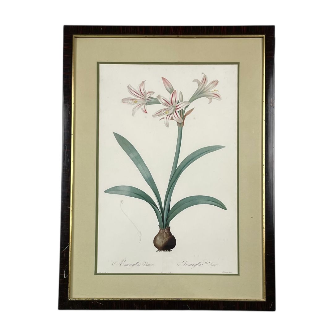 Arte con Vidrio  ANONIMO  Varios Floral Obra 52cm X 34cm Marco 70cm X 52cm