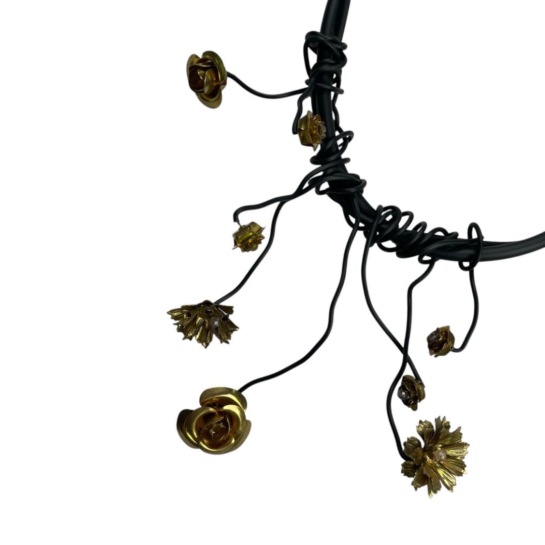 Collar  LIVIANA CONTI  Varios Negro y Dorado Talle Unico