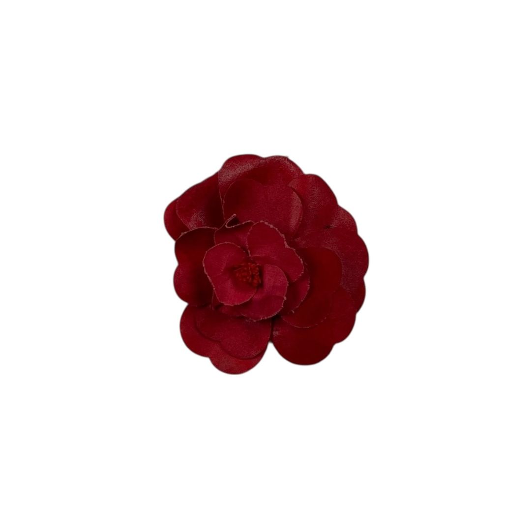 Aplique Flor  CHANEL  Rojo Talle Unico