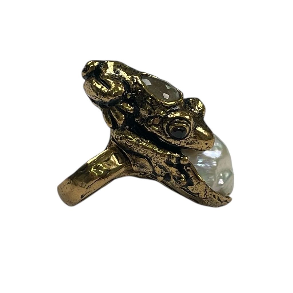 Anillo  SIN MARCA  Dorado Talle Unico