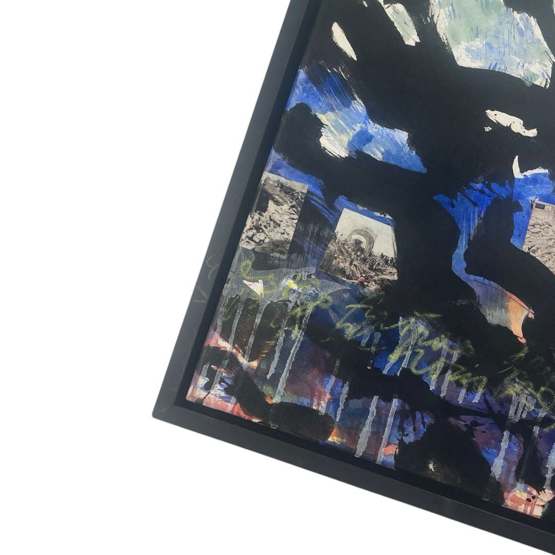 Arte sin Vidrio  ERIK VAN DER GRIJN  Estilo Collage Obra 60cm X 60cm Marco 67cm X 67cm