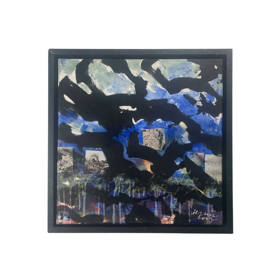 Arte sin Vidrio  ERIK VAN DER GRIJN  Estilo Collage Obra 60cm X 60cm Marco 67cm X 67cm