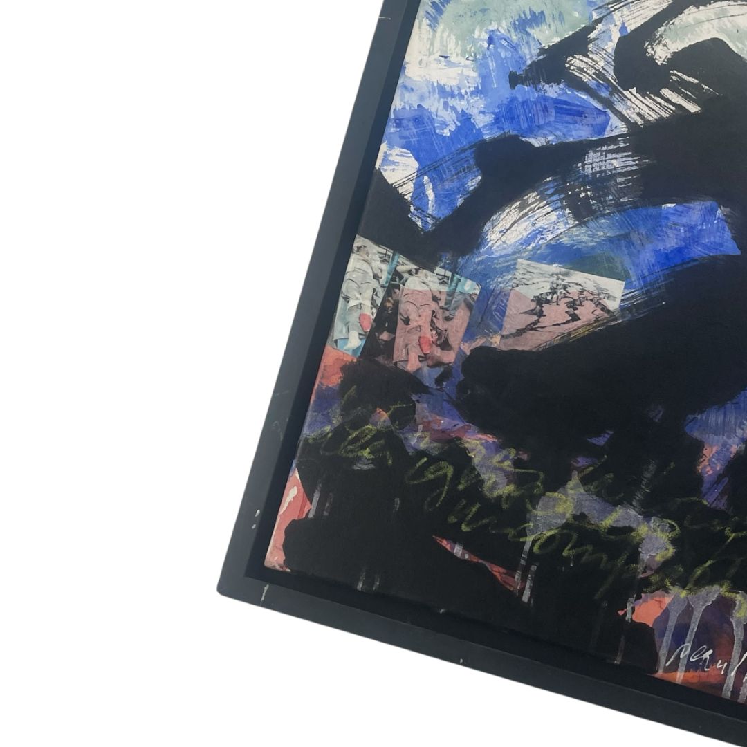 Arte sin Vidrio  ERIK VAN DER GRIJN  Estilo Collage Obra 60cm X 60cm Marco 67cm X 67cm