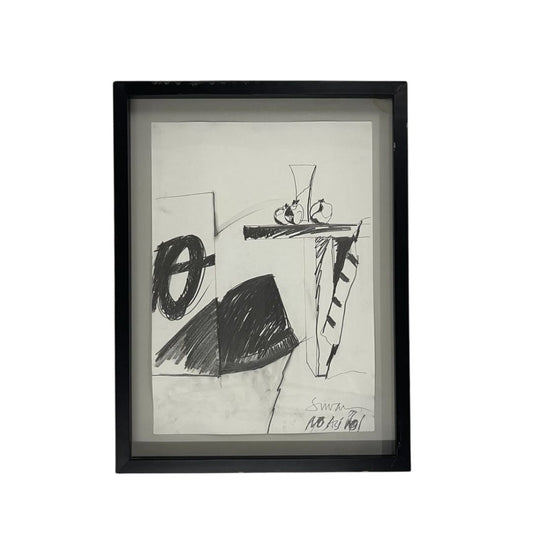 ANONIMO  Arte con Vidrio  Estilo Abstracto  Medida 70cm X 55cm