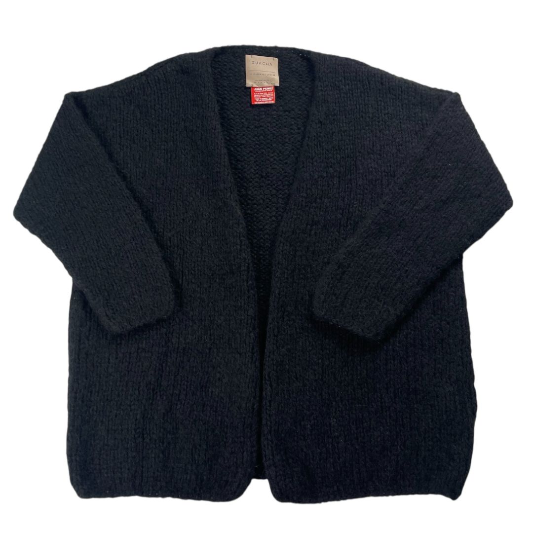 Sweater Abierto  GUACHA  Negro Talle Unico