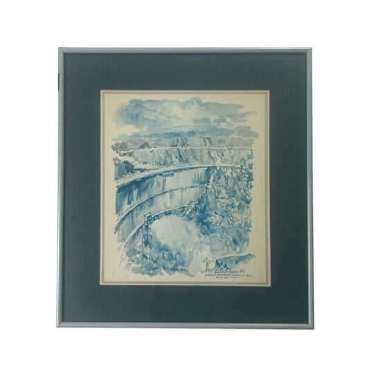ANONIMO  Arte con Vidrio  Estilo Paisajismo  Medida 60cm X 51cm
