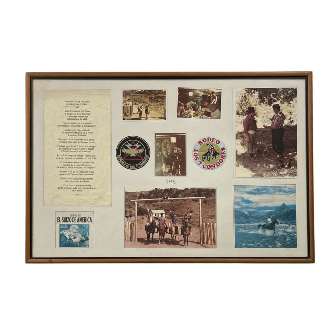 Arte con Vidrio  ANONIMO  Estilo Collage Obra 56cm X 82cm